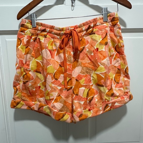 Daily Practice Anthropologie Shorts Women's Size Medium Orange Beach Lounge - Picture 2 of 4